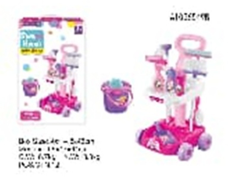 Pretend Play Cleaning Trolley Set