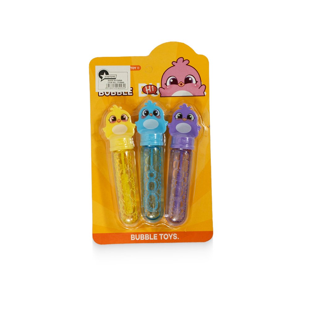 Bubble Wand Toy Set For Kids - 3 Pcs