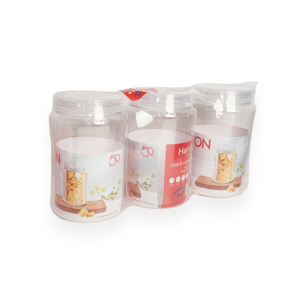 Milton Crisp N Clear Round Storage Containers 2000Ml 3 Pieces