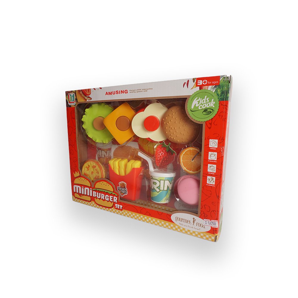 Mini Burger Pretend Fast Food Set