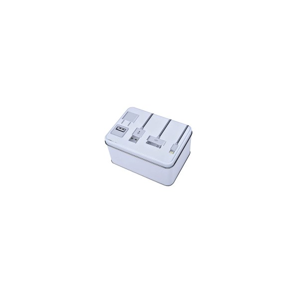Tools storage box small whitewith cover