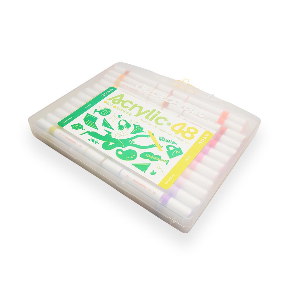 Artistic Acrylic Marker Set 48 Colors
