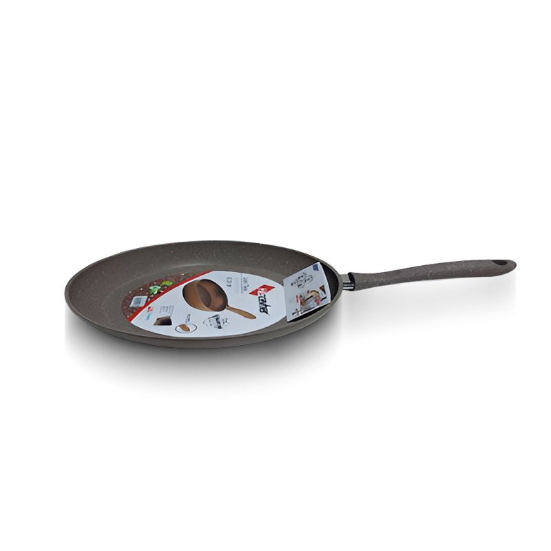 "Hascevher Tava Non-Stick Granite Frying Pan- Brown, 30cm"