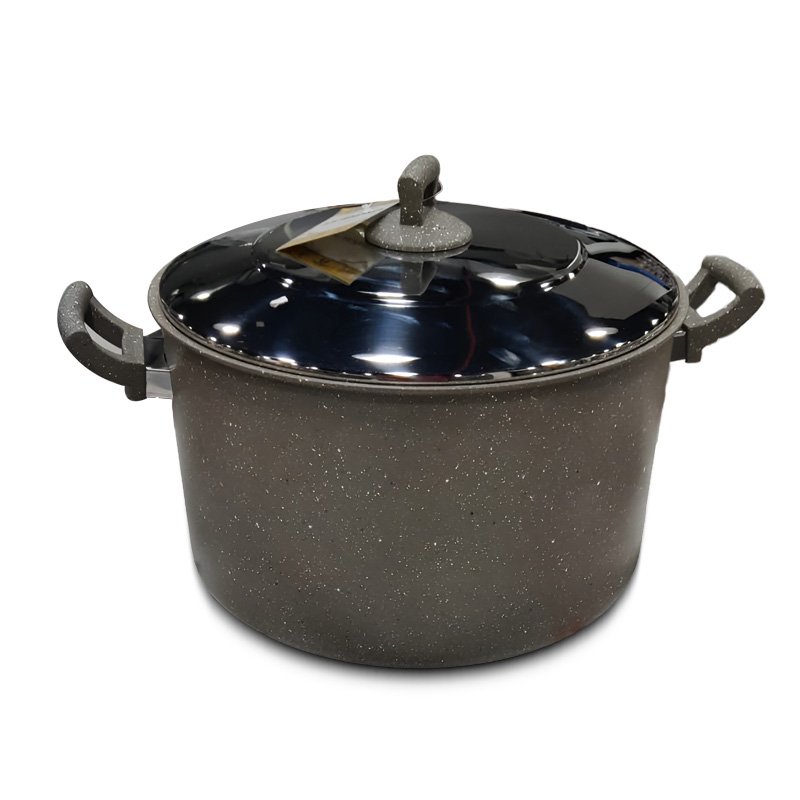 "Hascevher Granite Cooking Pot- Brown, 34cm"