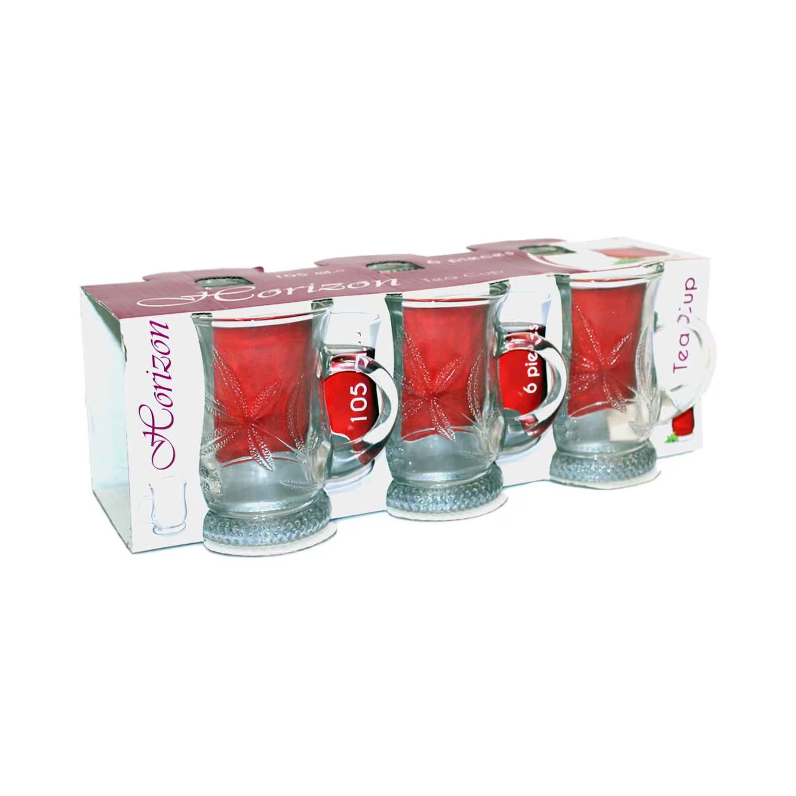 Horizon Tea Cup Set- 105Ml, 6 Pieces