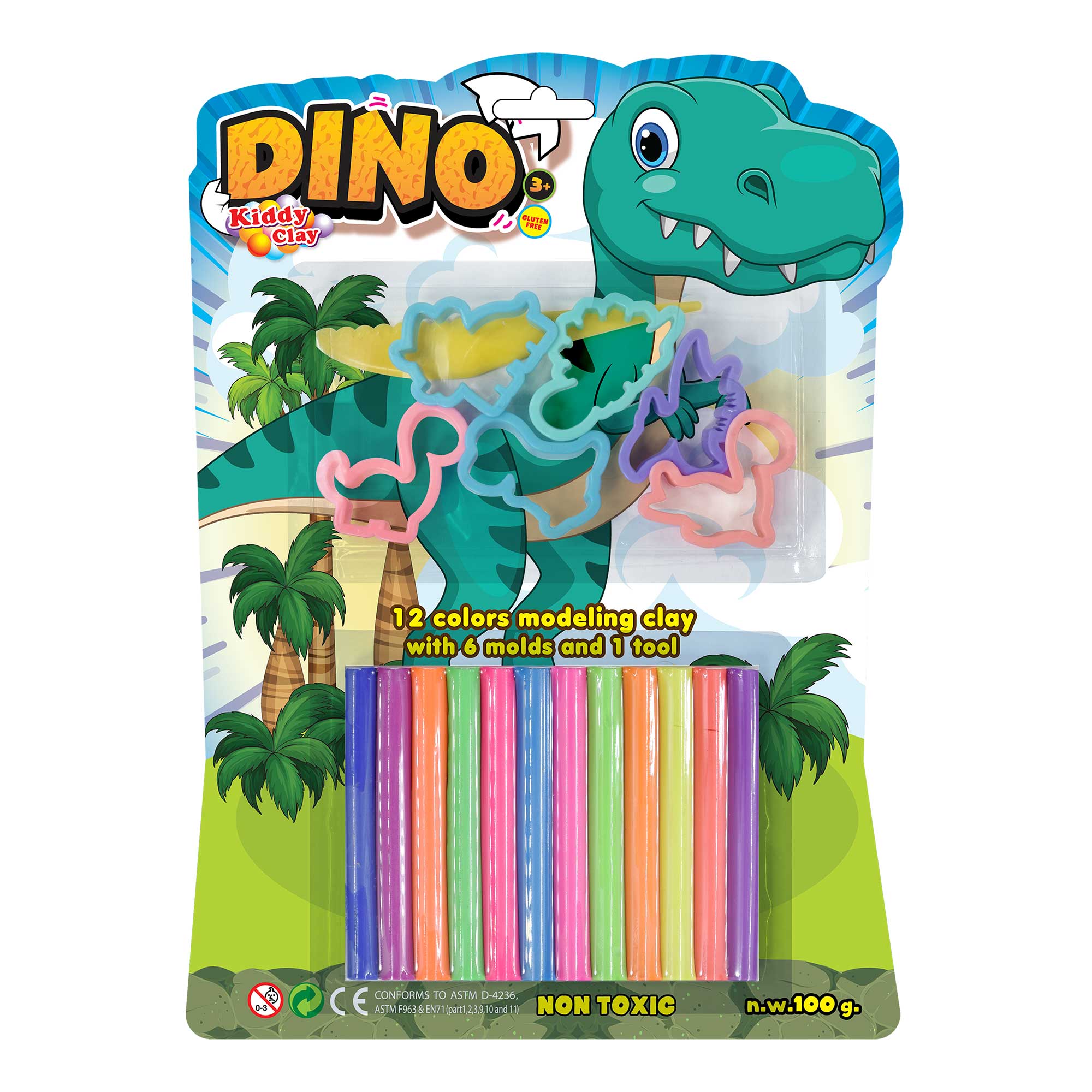 Kidday Clay Modelling Clay- 12 Colors