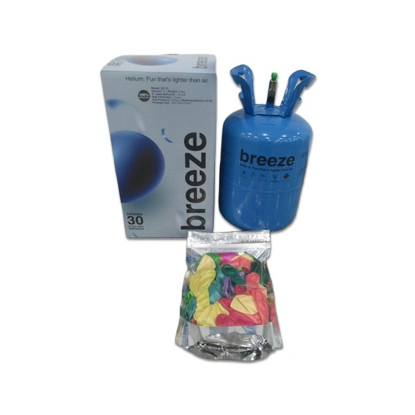 Breeze Helium Cylinder with Balloons- 50 Pieces