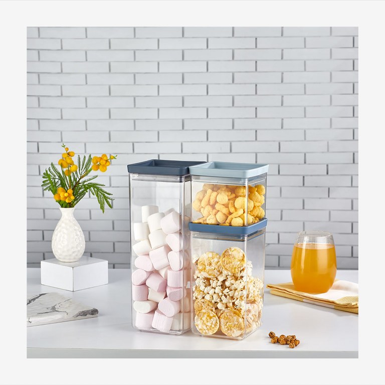 Organizer storage container set 3pcs (2.7-1.6-0.700)L madein Turkey