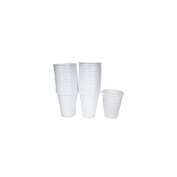 Raha Plastic Cup 6Oz White 50  pcs