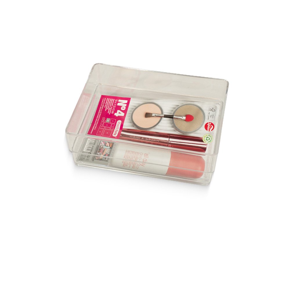 Plastic Forte Transparent Storage Tray- No.04