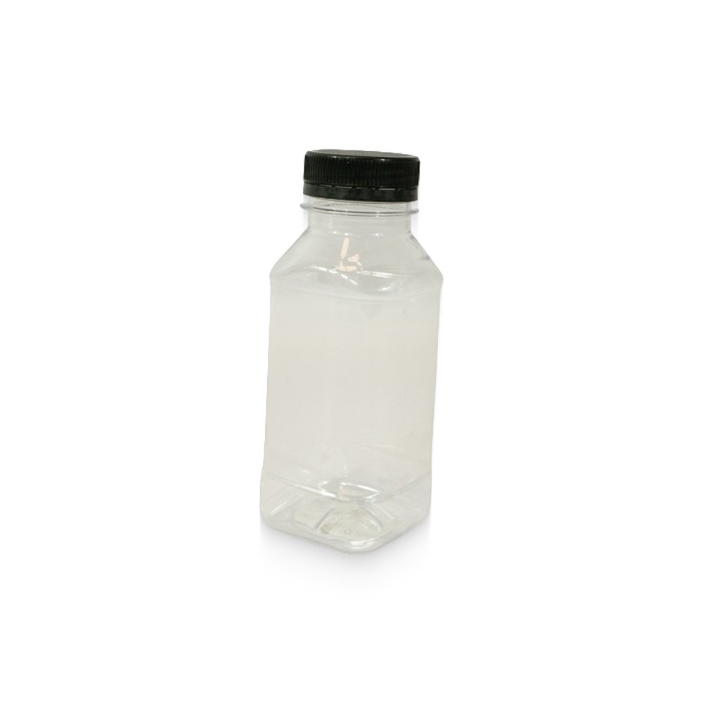 Clear Square Plastic Bottles- 250ml