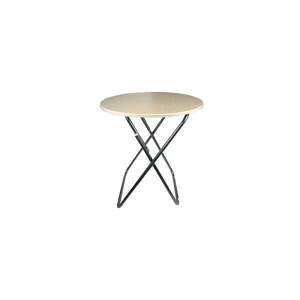 Wooden round table size 60*60*70cm White