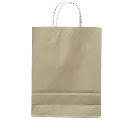 Paper Gift Bag- Beige, 22x10x27cm