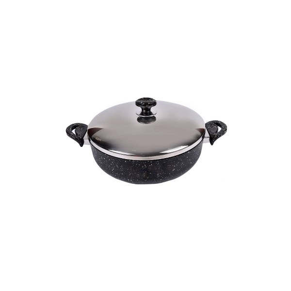 Saflon granite pot (32)cm (6.50)ltr brown made in TURKEY
