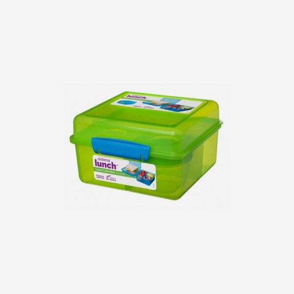 Sistema Lunch Cube Box With Yogurt Container ? Green