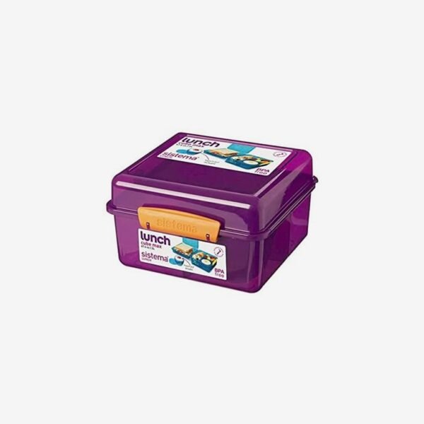 Sistema Lunch Cube Box With Yogurt Container ? Green