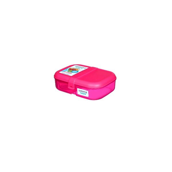 Sistema To Go Lunch Box ? Pink 2 Compartments + Sauce Pot