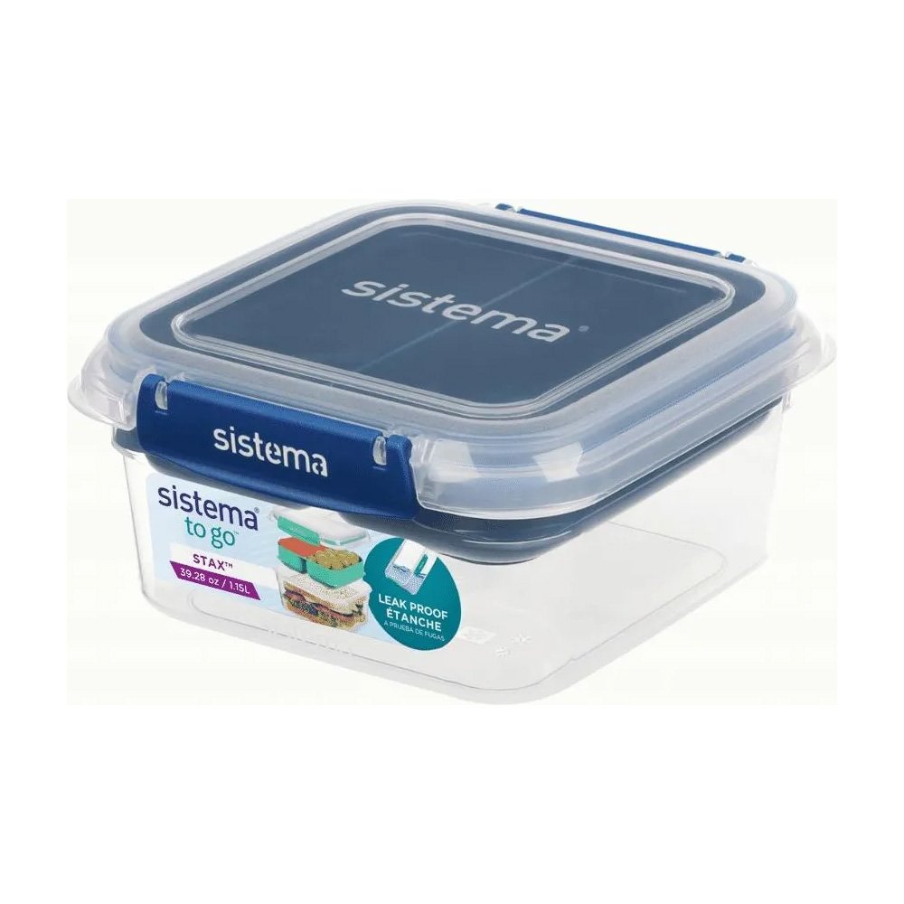 Sistema Stax To Go Food Container- 1.15 Litres