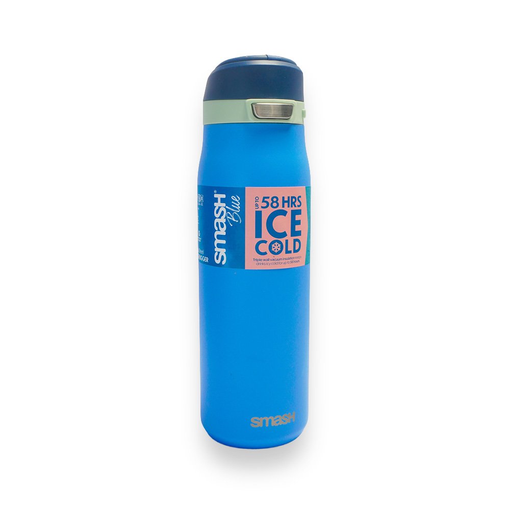 Smash Pure Chugger Stainless Steel Water Bottle, Blue, 750ml