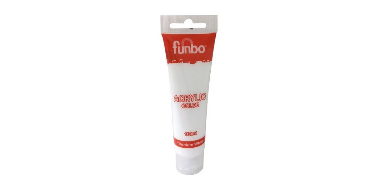 Funbo Acrylic Tube  44 Titanium White 200Ml