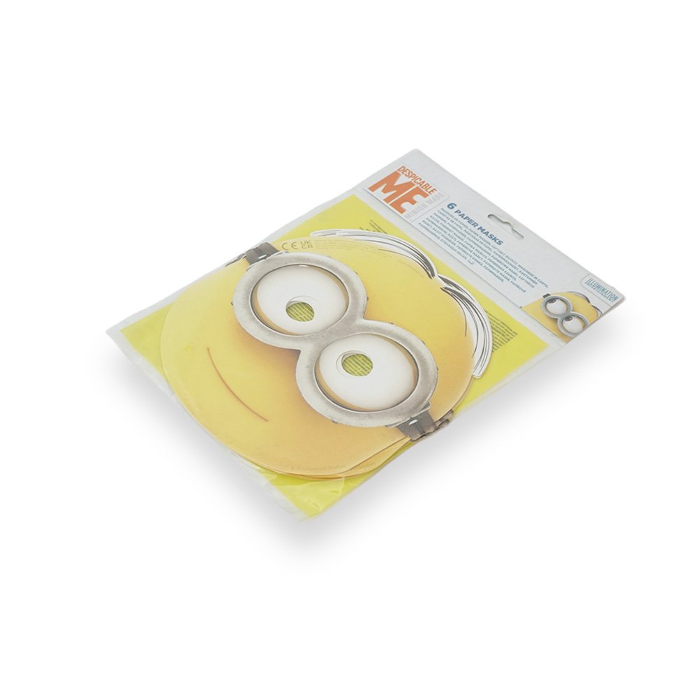 "Minions Paper Mask Set, 6 Pieces"