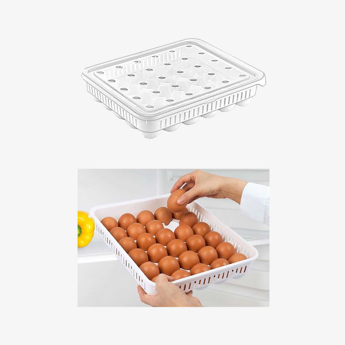 Egg storage box 27.8*33.5*7.3cm 30eggs