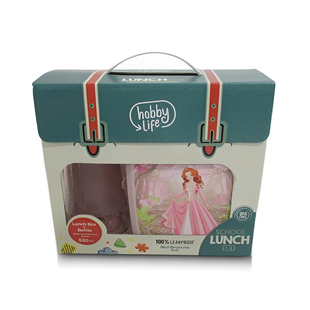 Hobby Life School Lunch Box & Bottle Set- 530ml