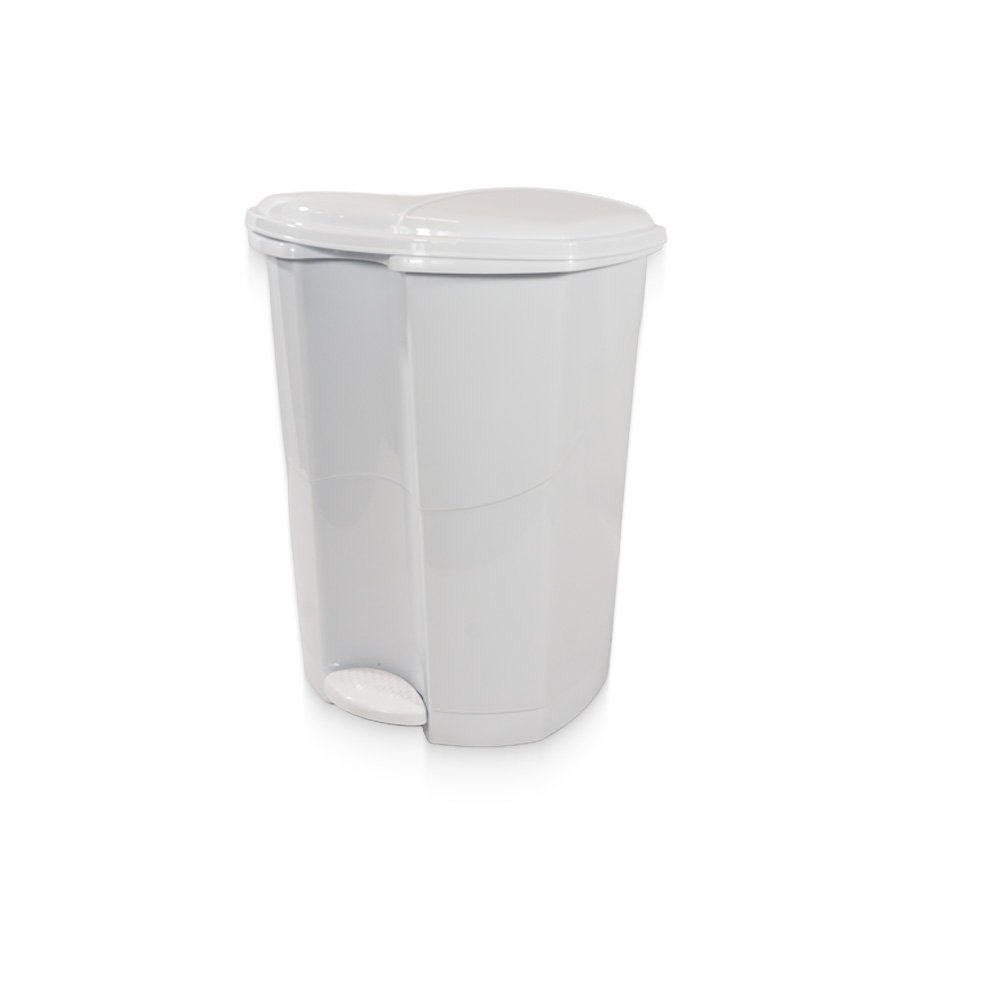 "Pedal Dustbin- White, 30 Liters"