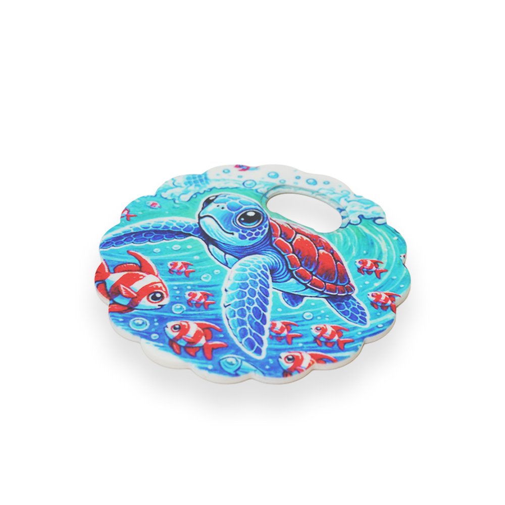 Sea Turtle Wooden Magnet