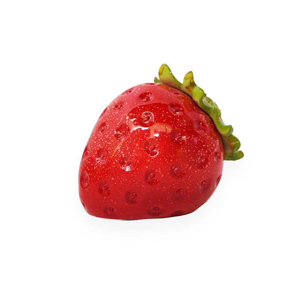 Ceramic Strawberry Decorative Fruit Figurine