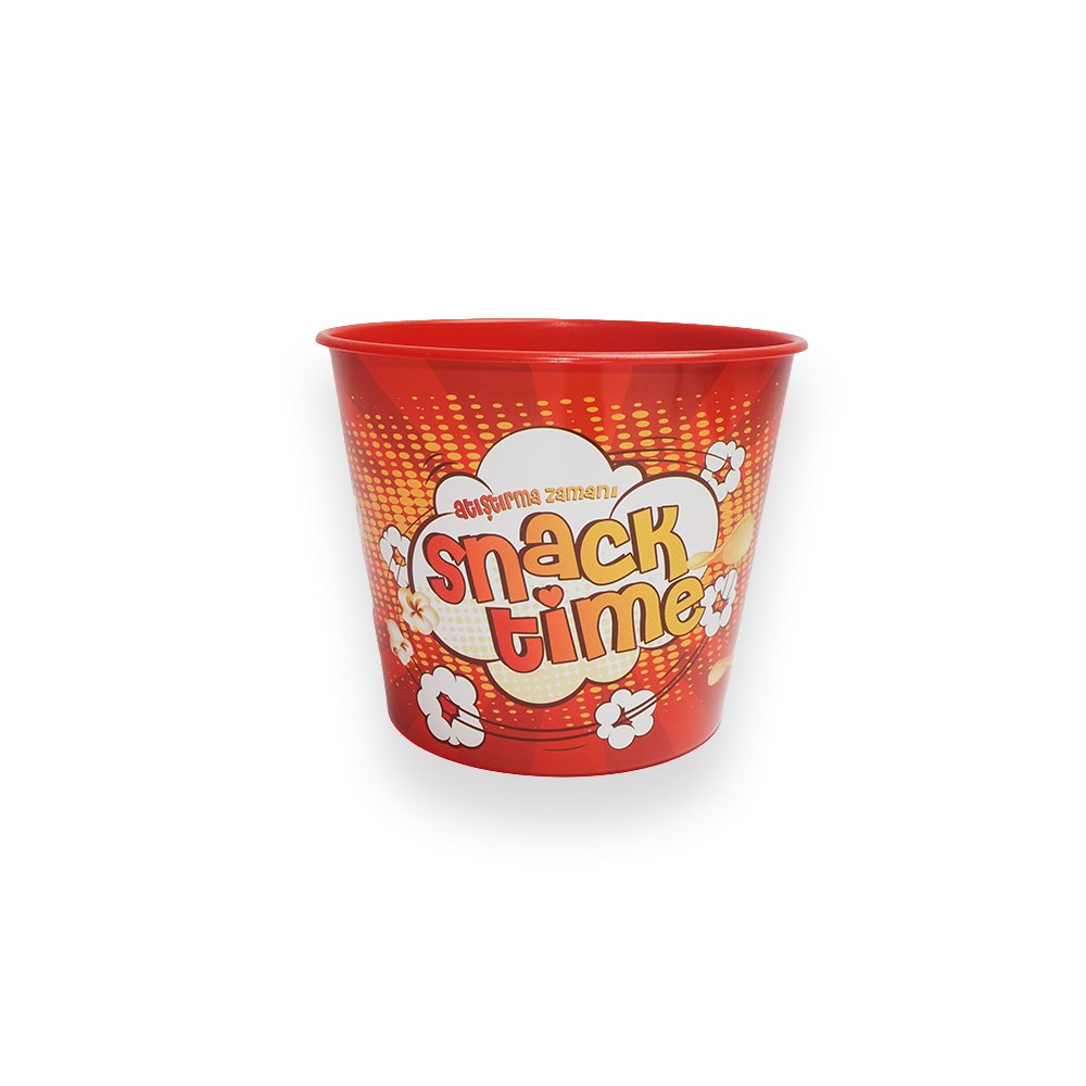 "Snack Time Design Popcorn Tub, Red"