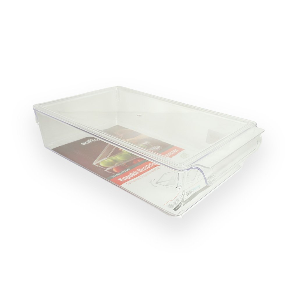 Softchef Clear Refrigerator Organizer With Lid 200x325x705cm