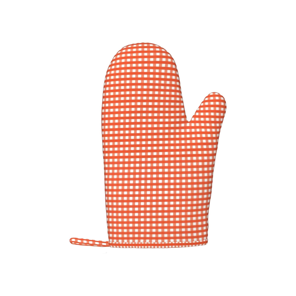 Plaid Fabric Oven Mitt Set