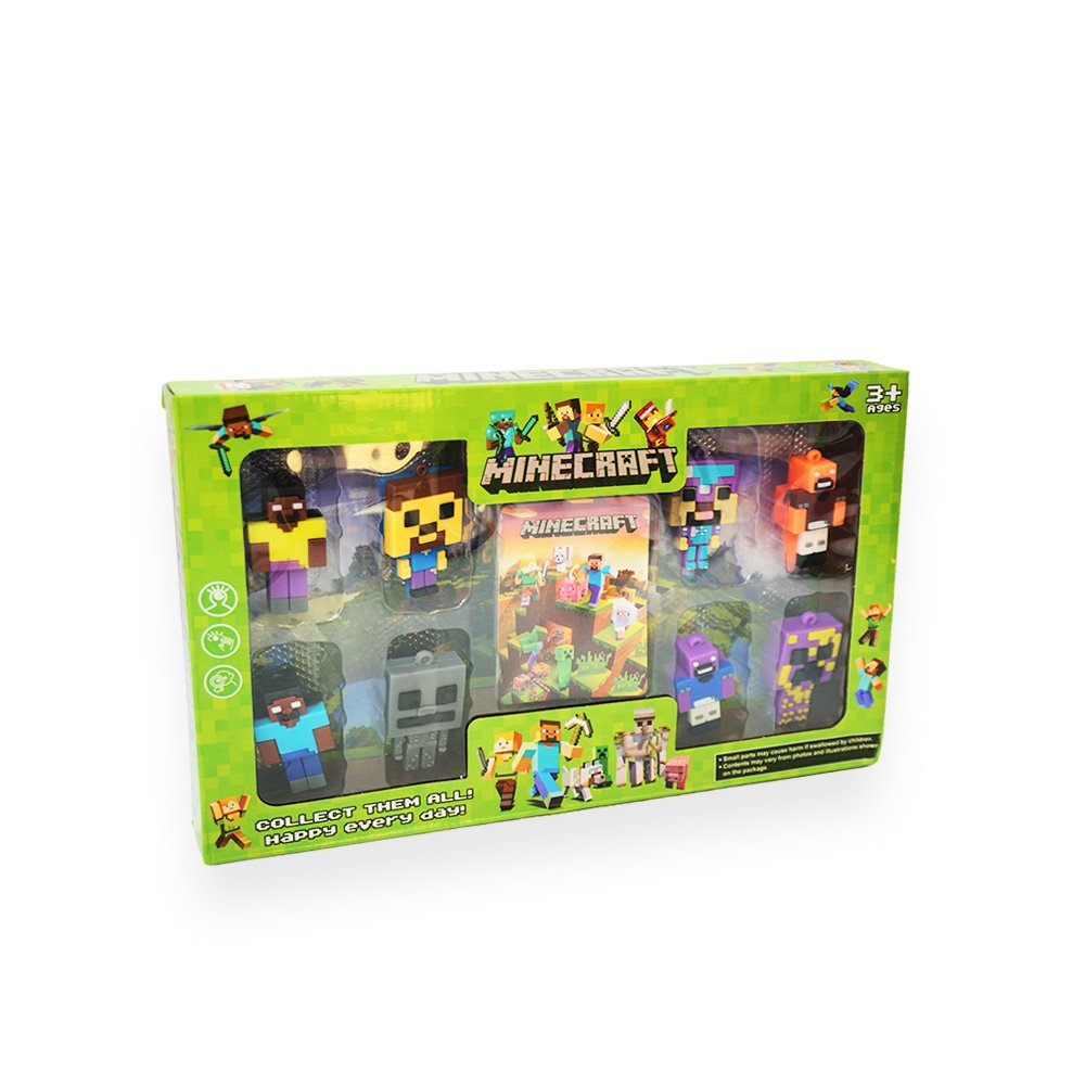 Minecraft Action Figure Toy Set 8 Pieces