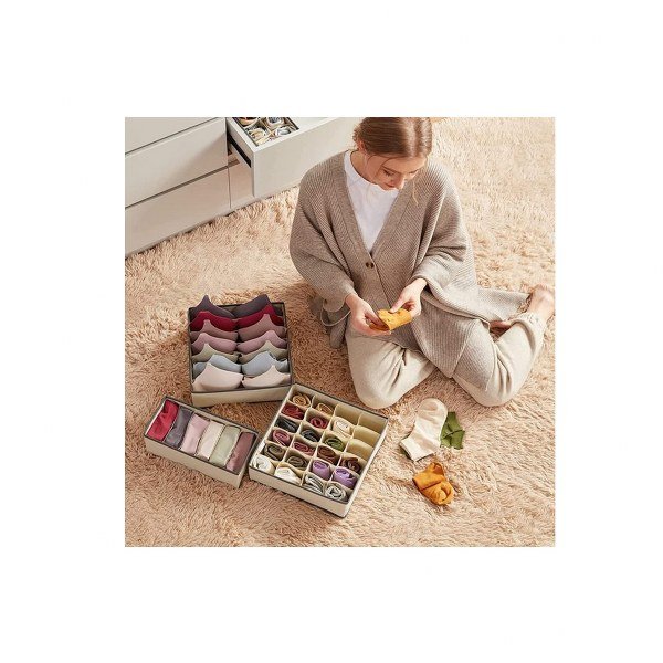Set of 4 pieces of clothes organizing box