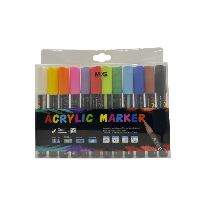 Arcylic Paint Marker 12 Clr