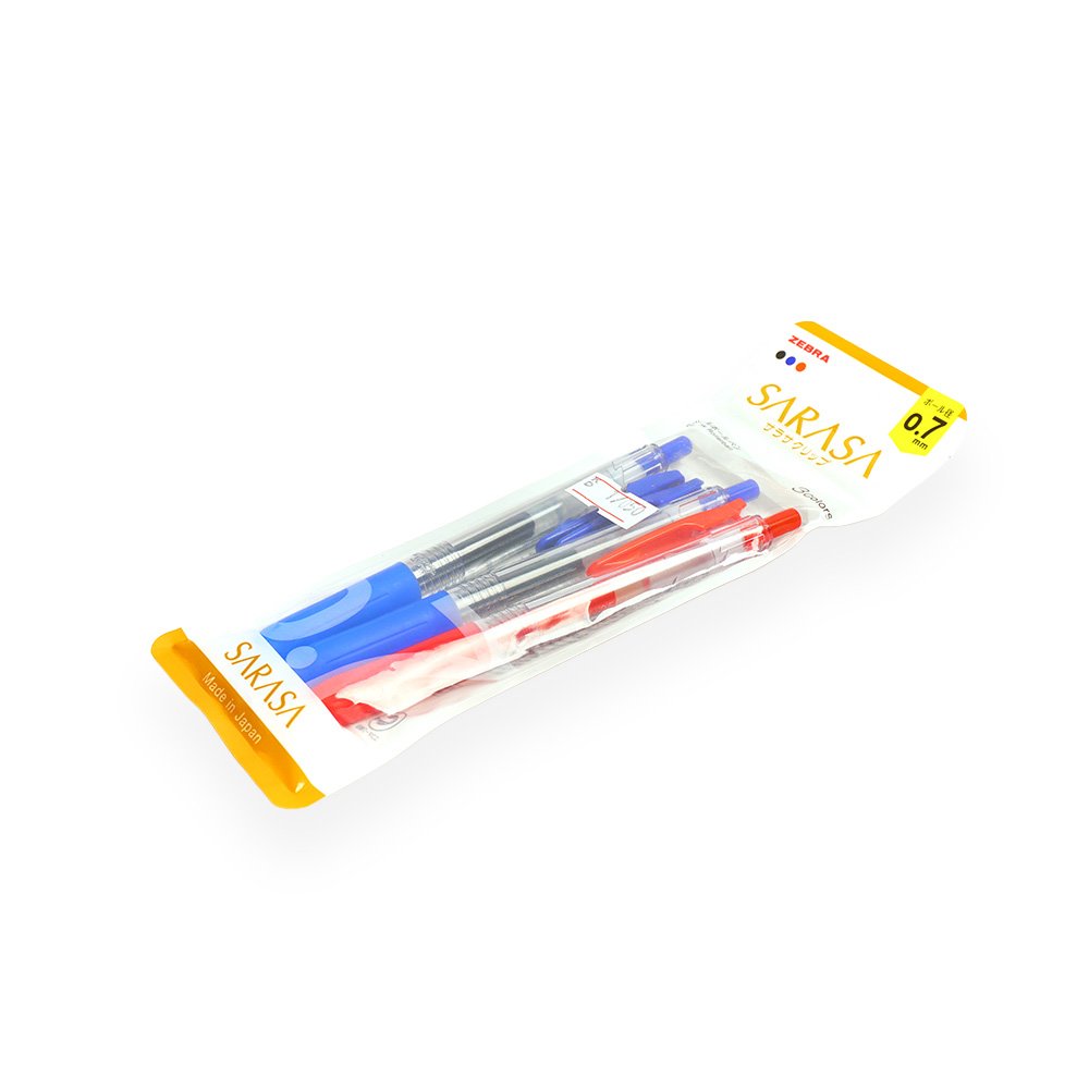 "Zebra Sarasa Gel Pen Set, 0.7mm, 3 Colors"
