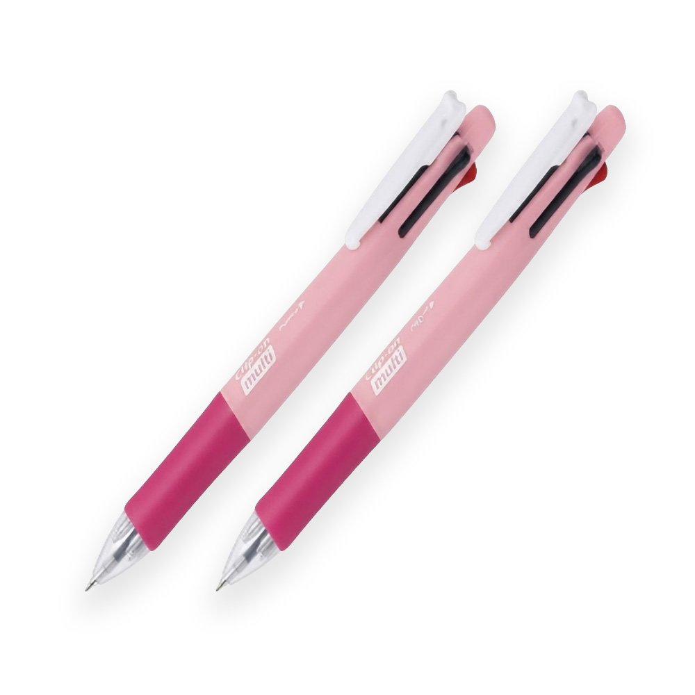 Zebra Clip-On 4 In 1 Pen- Pastel Pink