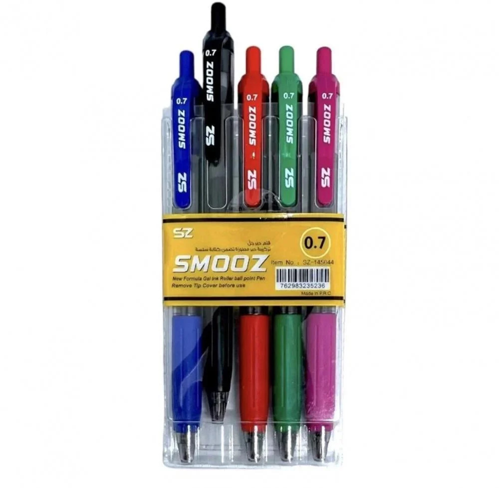 Set Of 5 Class Smooz Gel Pen