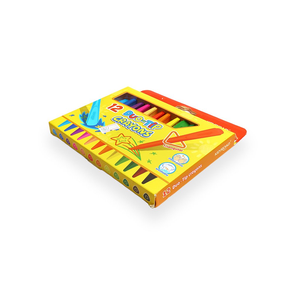 "Keyroad Duo-Tip Crayon Set, 12 Colors"