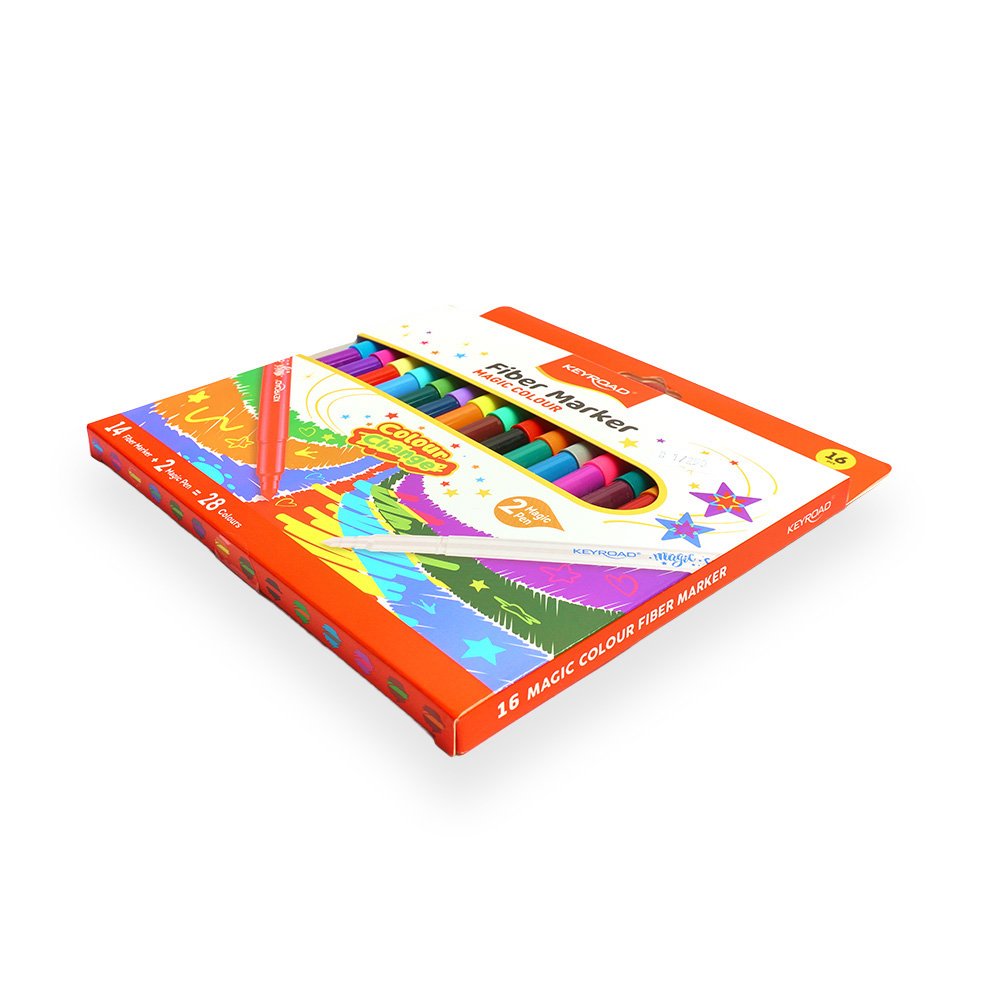 Washable Fiber Markers 16 Colors