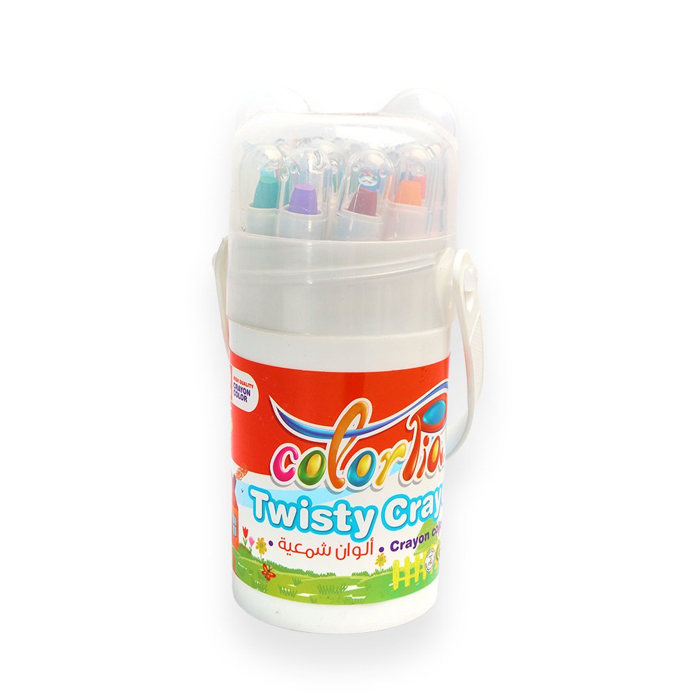Smily Kiddos Silky Twist Crayons 12 Colors
