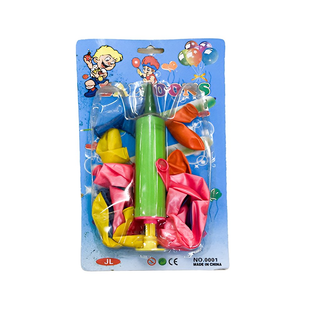 Party Balloon Kit with Manual Air Pump
