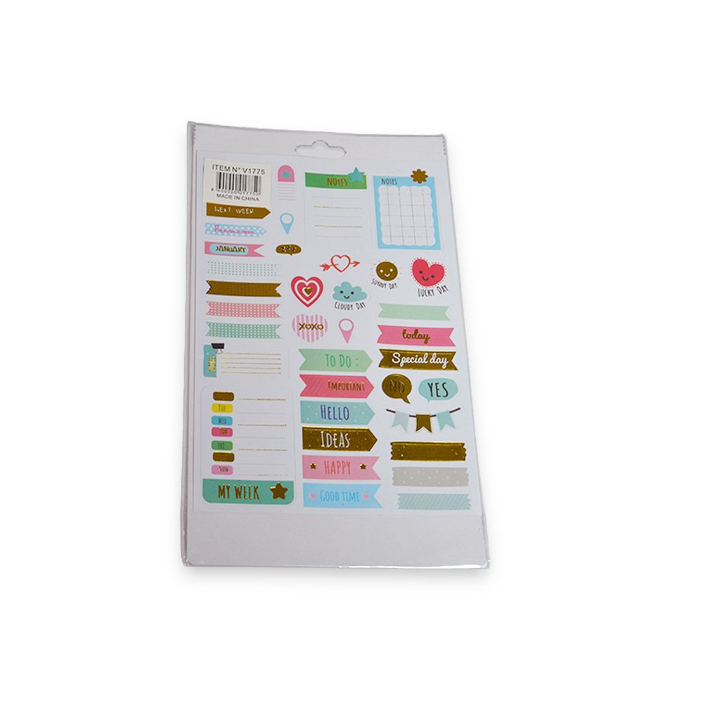 Monthly And Weekly Planner Stickers - 15x26cm