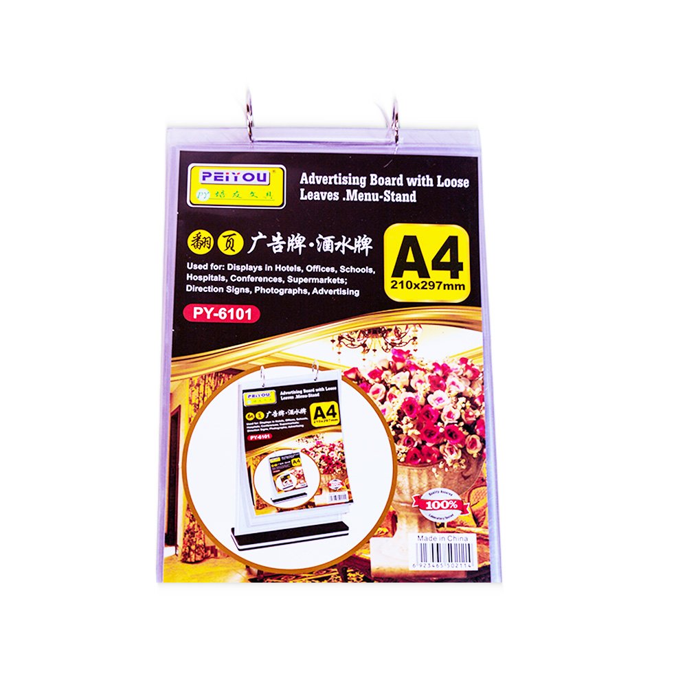 Plastic A4 Menu Stand - 21x297 Cm