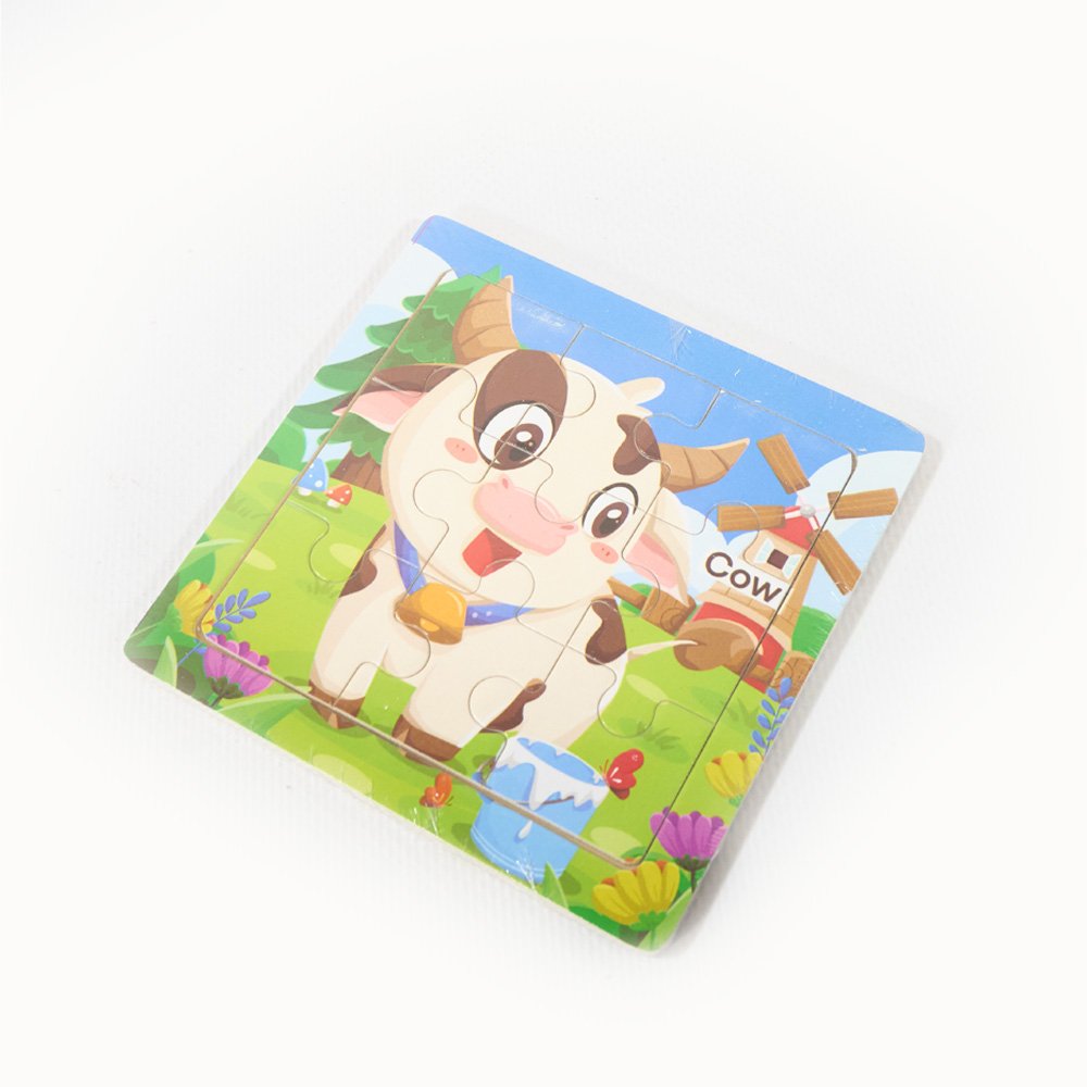 Wooden Learning Dinosaur Jigsaw Puzzle - 10x10 Cm