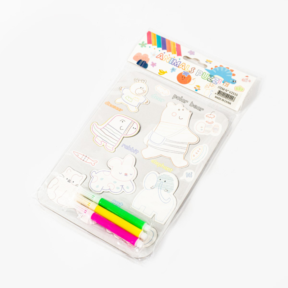 Coloring Animals Puzzle- 13x18.5cm