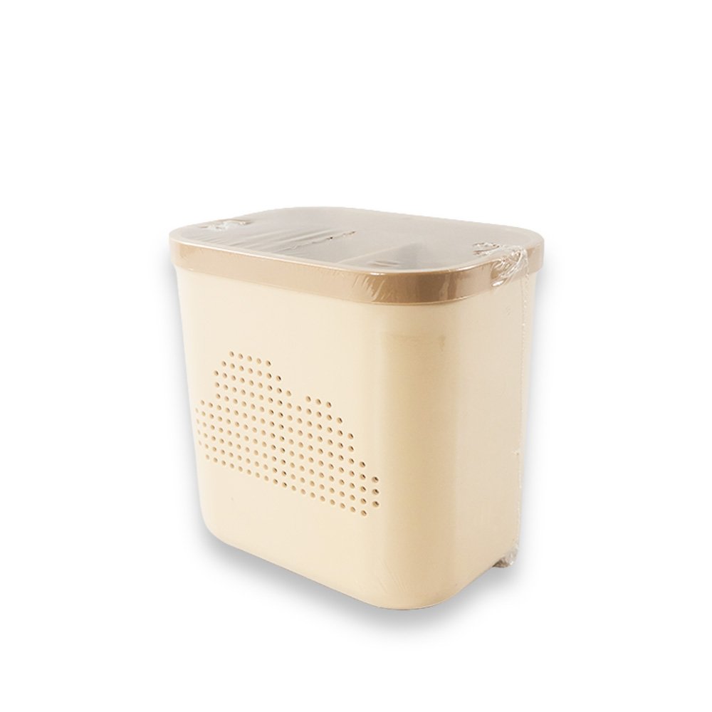 Divided Plastic Storage Caddy Basket- 14.5x10.5x13cm