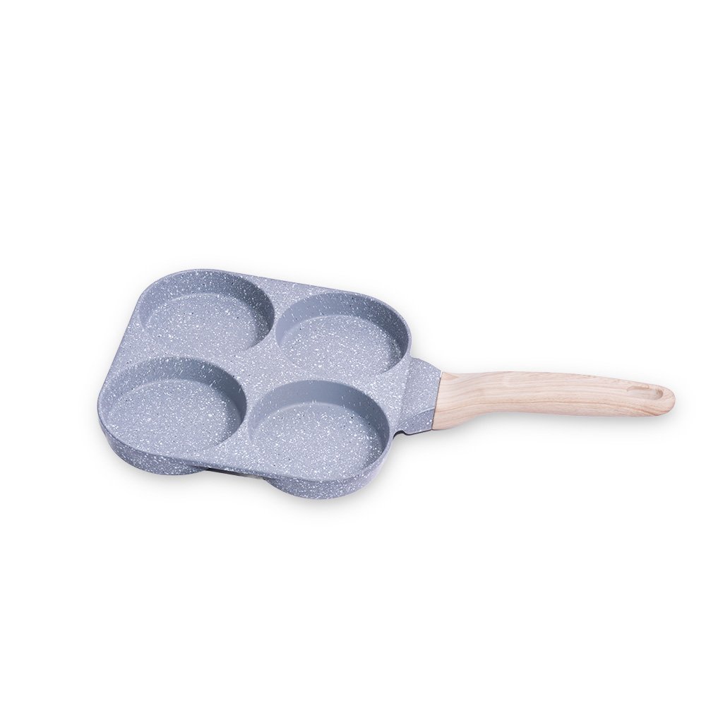 4-Hole Aluminium Frying Pan- 18.5x35.5cm