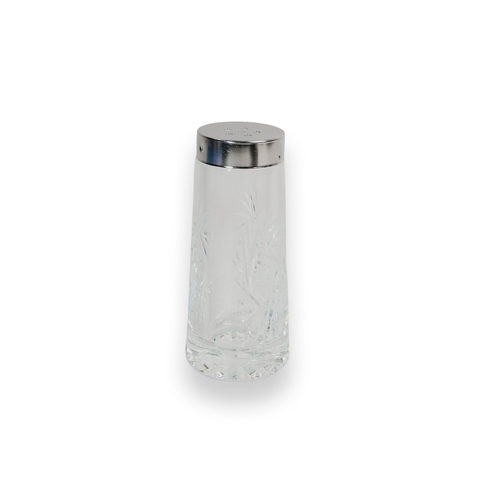 Floral Glass Spice Bottle- 9.5x4.3cm